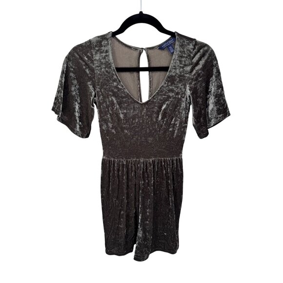 American Eagle Soft & Sexy Romper Womens XXS Green Velvet‎ Polyester Blend - Picture 1 of 8